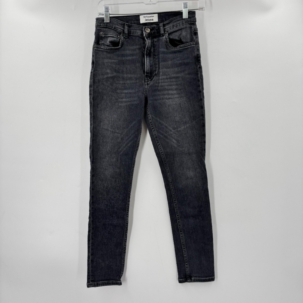 Reformation High Waist Skinny Jeans Black Size 26